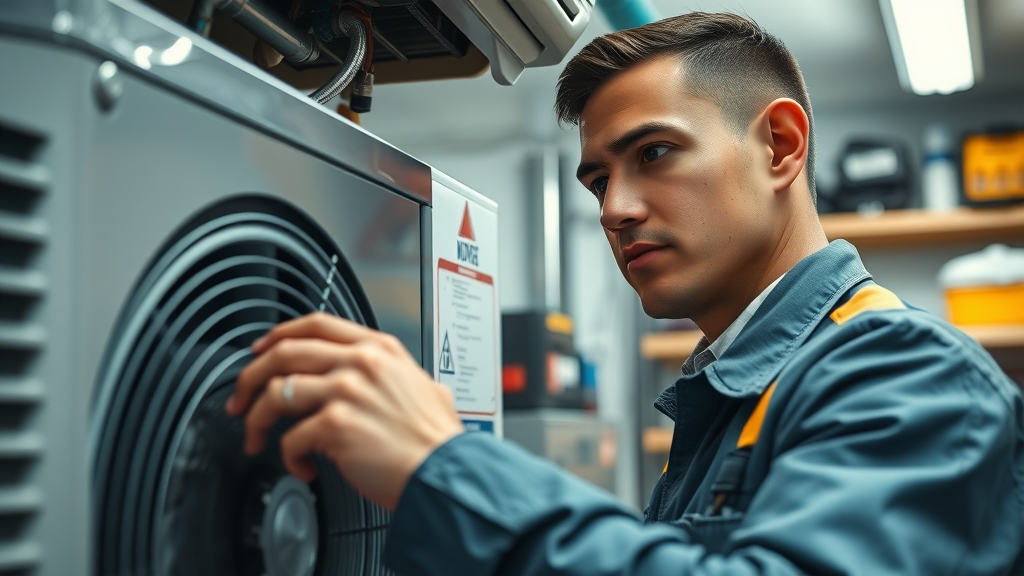 Technician performing Little Rock AC repair with expert precision indoors