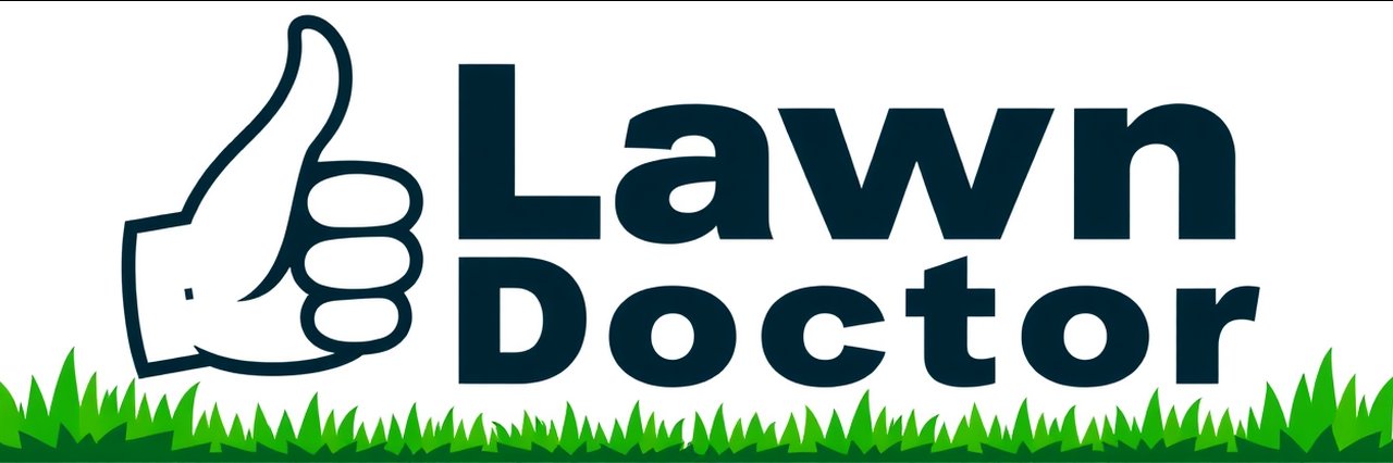 Lawn Doctor logo with green thumb for annual lawn programs branding.