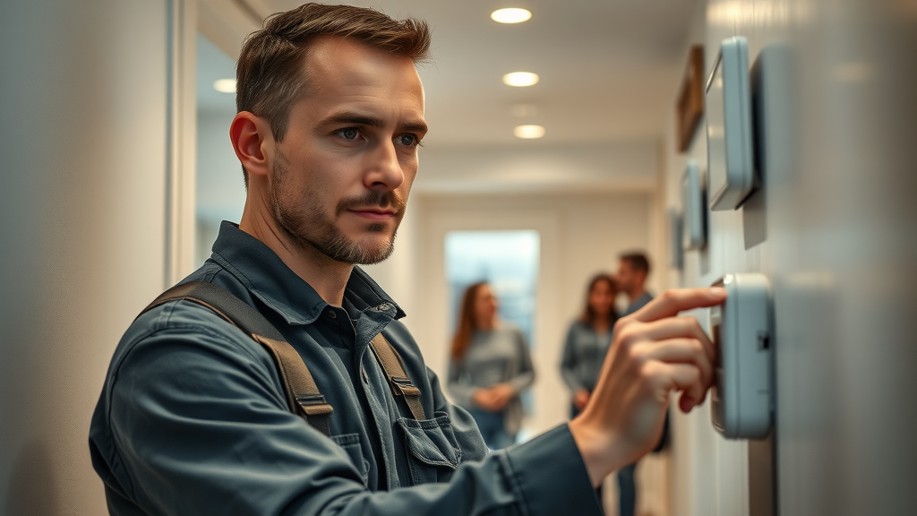 Technician restoring comfort with emergency HVAC services for homeowners