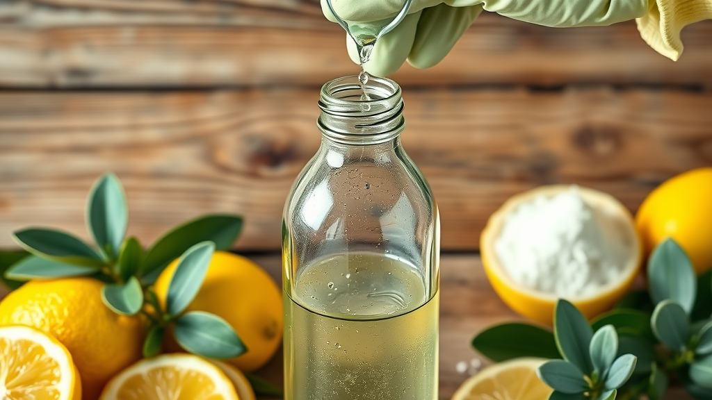 Eco-friendly cleaning products made from natural ingredients for a safe home