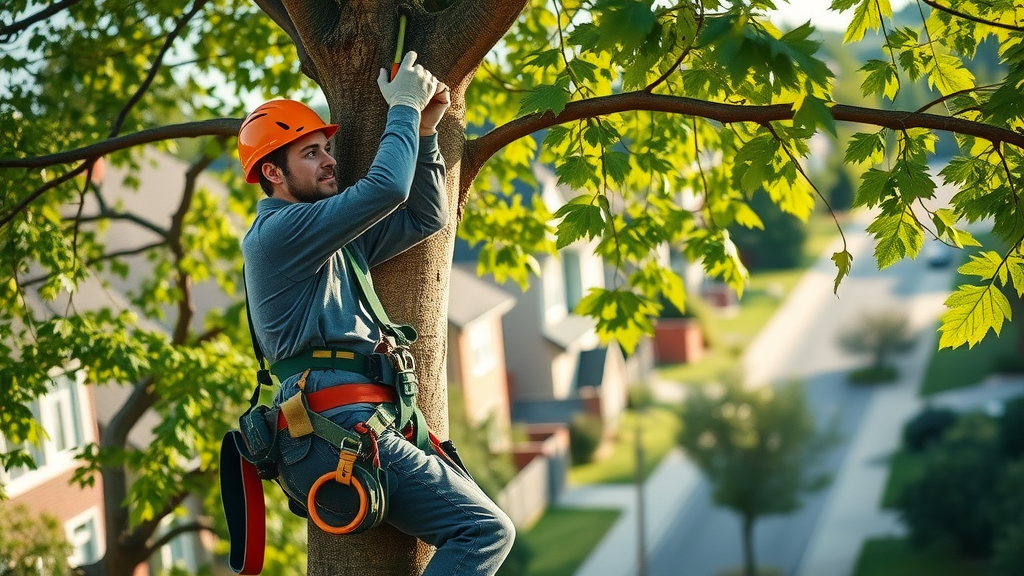 Professional tree pruning for safety and healthy maple tree