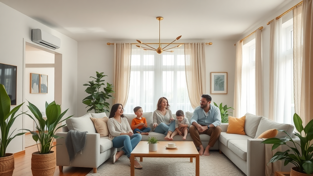 Family enjoying cool home thanks to expert Little Rock AC repair services